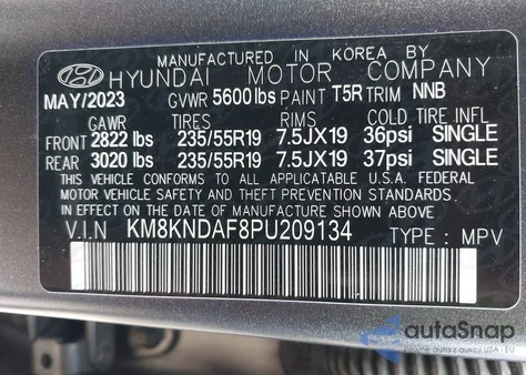 2023 Hyundai Ioniq 5 Sel from USA, damaged, VIN KM8KNDAF8PU209134